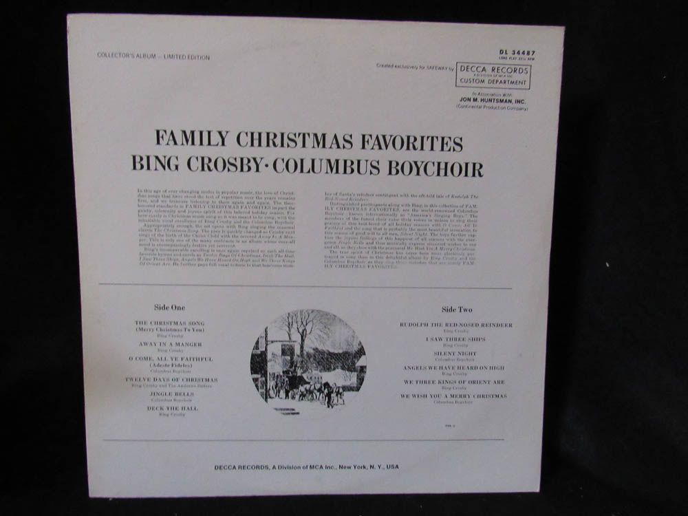 Bing Crosby And The Columbus Boychoir - Bing Crosby And The Columbus Boychoir Sing Family Christmas Favorites - Image 2