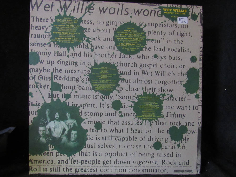 Wet Willie - Drippin' Wet Live - Image 3