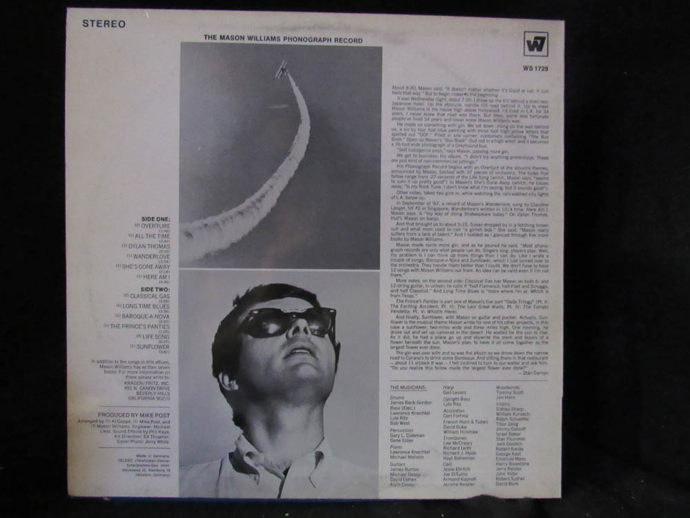 Mason Williams - The Mason Williams Phonograph Record - Image 2