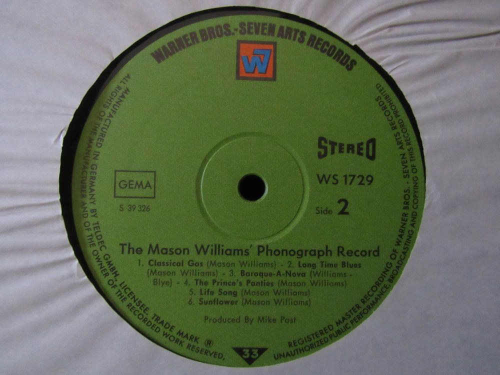 Mason Williams - The Mason Williams Phonograph Record - Image 4