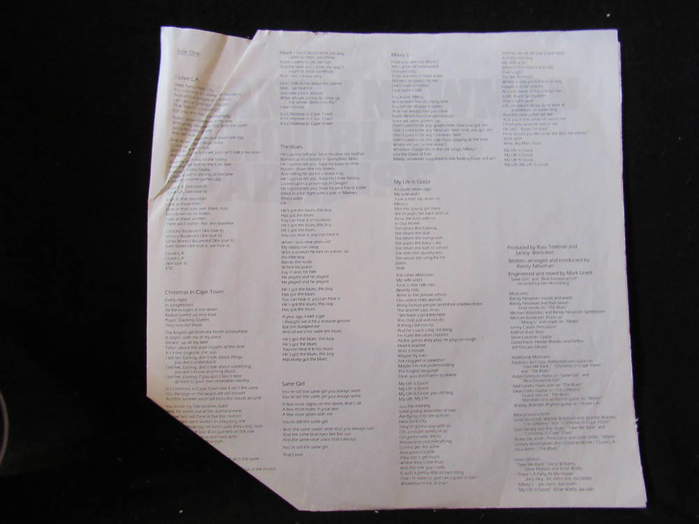 Randy Newman - Trouble In Paradise - Image 3
