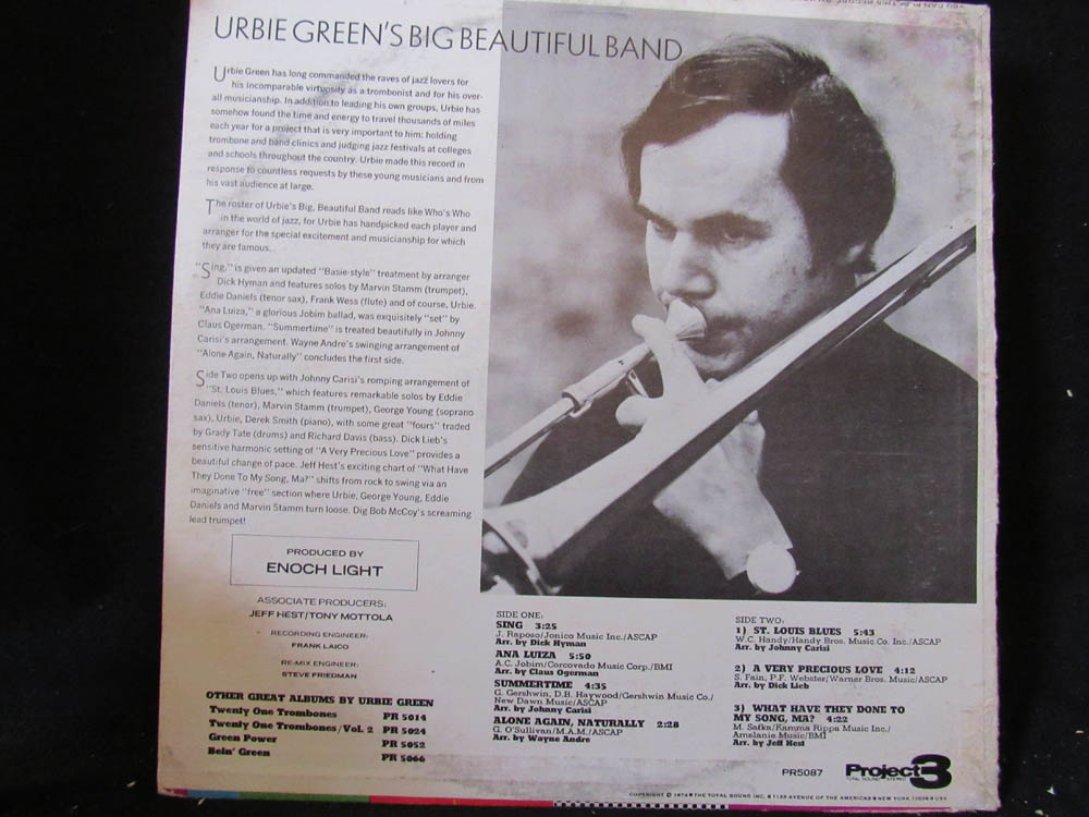 Urbie Green - Urbie Green's Big Beautiful Band - Image 2