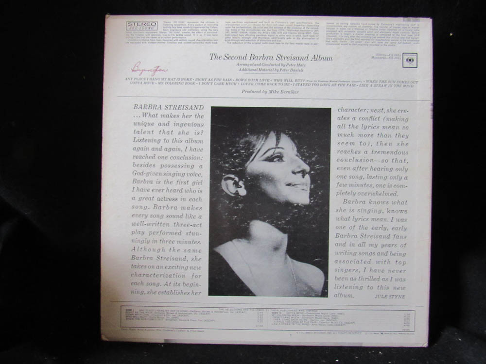 Barbra Streisand - The Second Barbra Streisand Album - Image 3