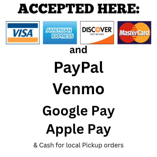 PAYMENT TYPES ACCEPTED